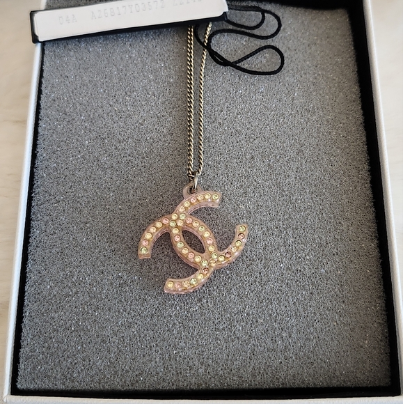 Vintage Chanel Logo Necklace - Picture 2 of 7